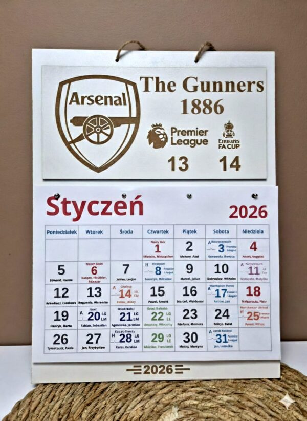 3 Kalendarz Kibica + Terminarz Sezonu | Herb Grawerowany