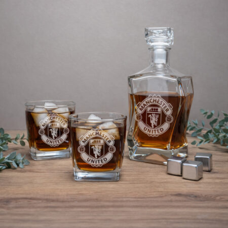 karafka i szklanki do whisky prezent dla fana