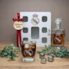zestaw do whisky w skrzynce karafka 6 szklanek